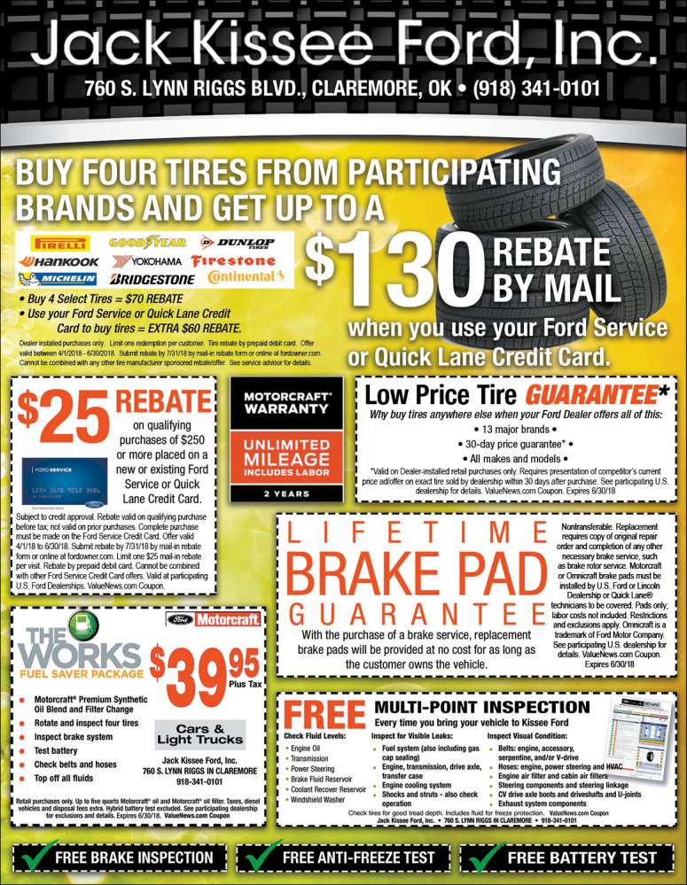 Ford service coupons printable