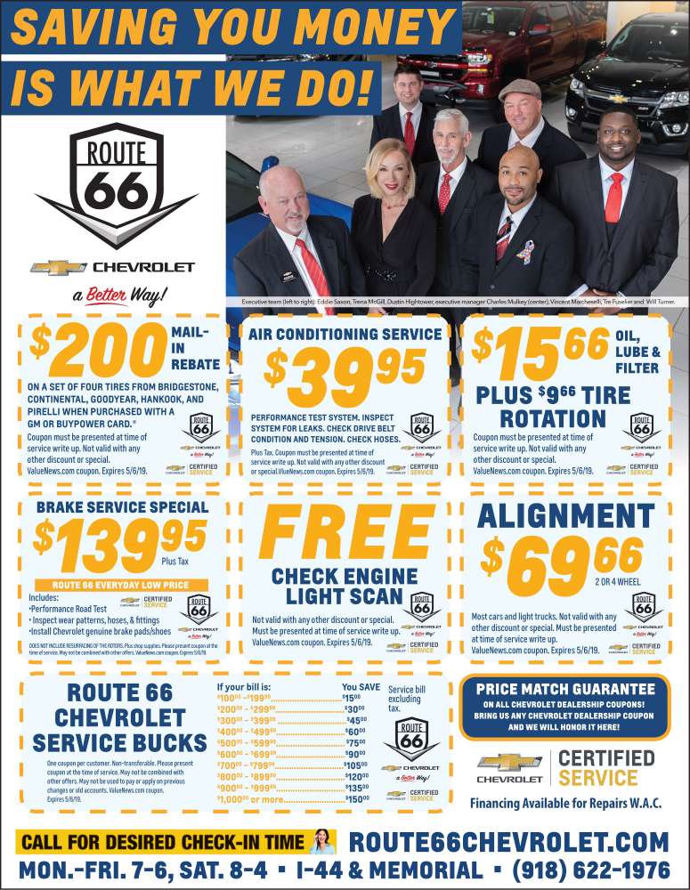 Route 66 Chevrolet Coupons Amp Deals Save At Valuenews Com