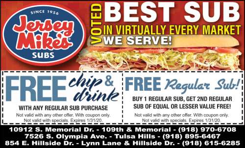 Jersey mike's coupon in store