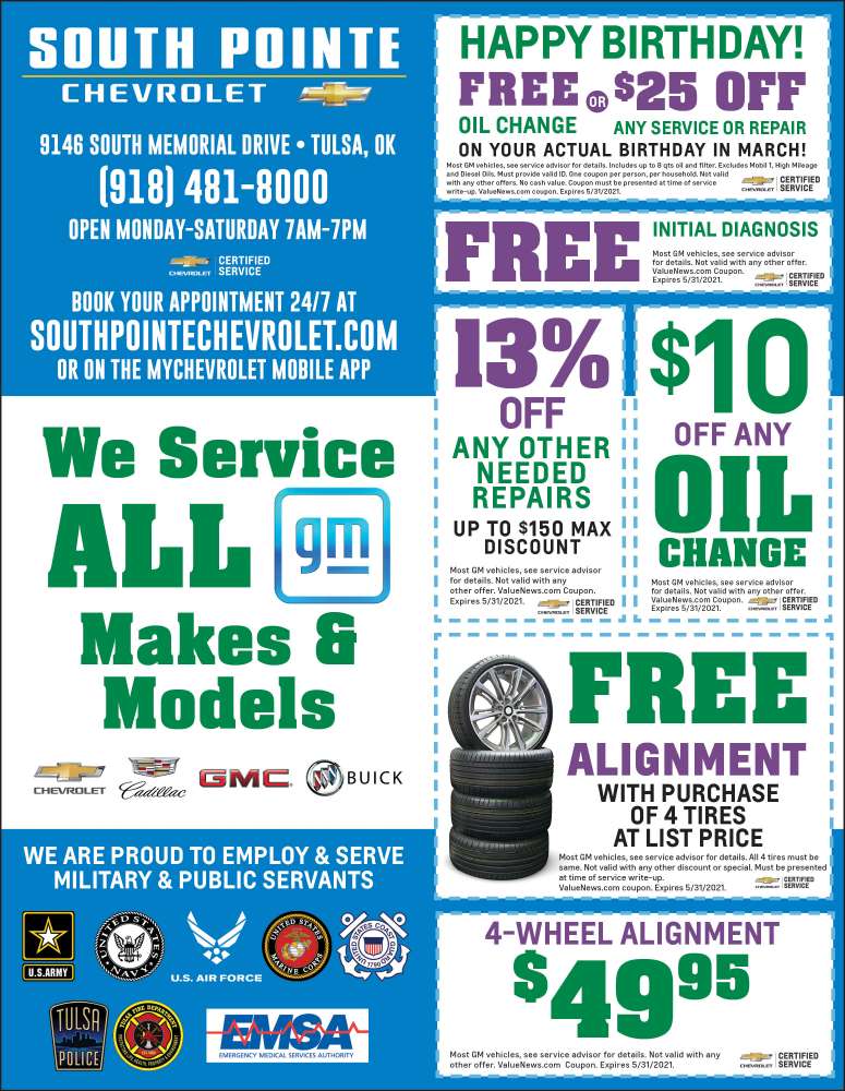 South Pointe Chevrolet Coupons & Deals Save at