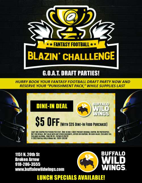 Buffalo Wild Wings August 2022 Value News display ad image
