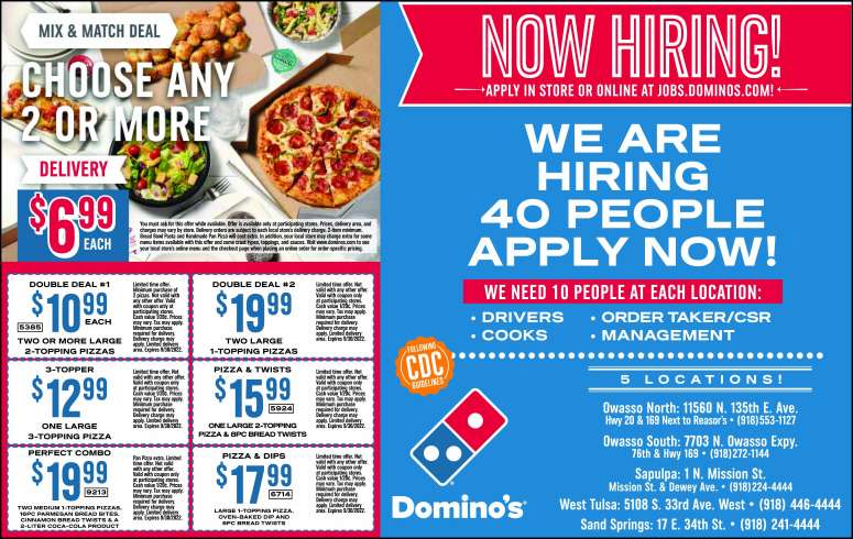 Domino's Pizza August 2022 Value News display ad image