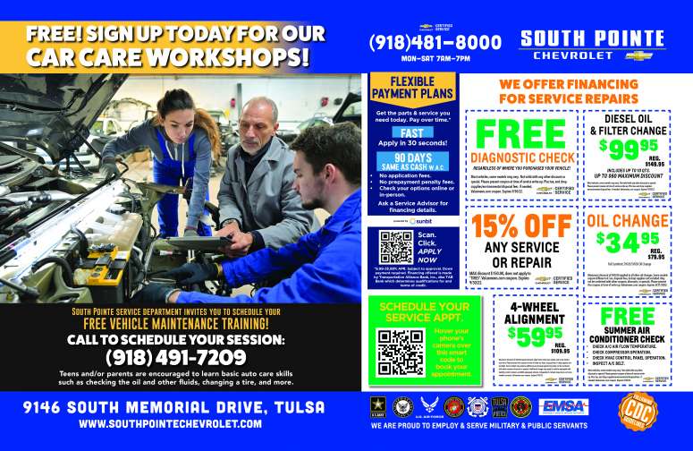 South Pointe Chevrolet August 2022 Value News display ad image
