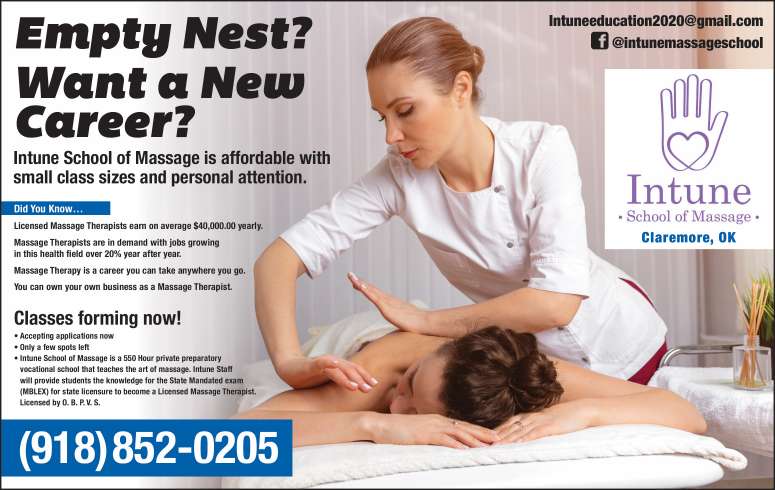 Intune School of Massage July 2022 Value News display ad image