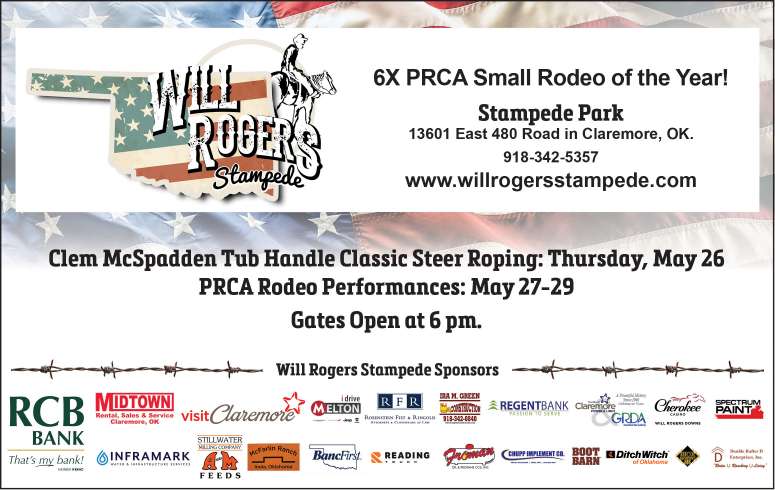 Will Rogers Stampede PRCA Rodeo May 2022 Value News display ad image