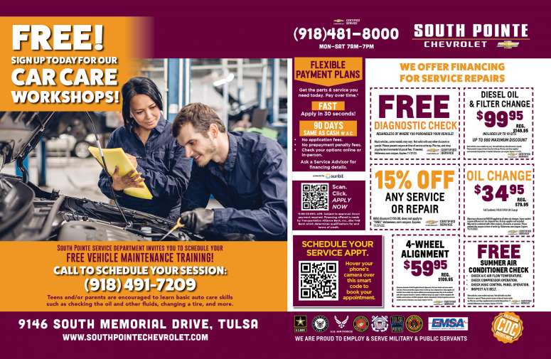 South Pointe Chevrolet October 2022 Value News display ad image
