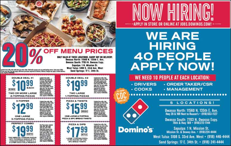 Domino's Pizza September 2022 Value News display ad image
