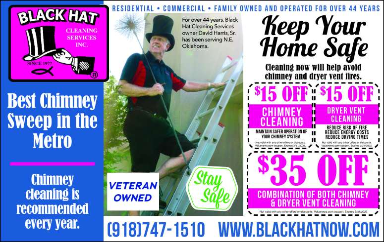 Black Hat Cleaning Services January 2023 Value News display ad image
