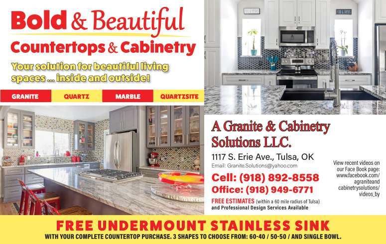 A Granite & Cabinetry Solutions LLC June 2023 Value News display ad image