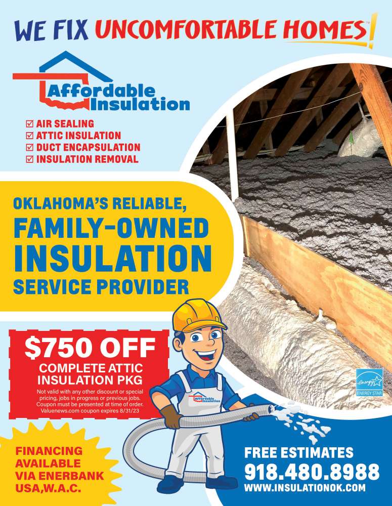 Affordable Insulation of Oklahoma June 2023 Value News display ad image