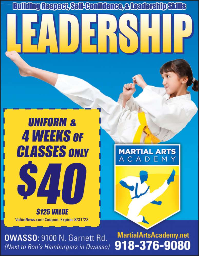 Martial Arts Academy June 2023 Value News display ad image