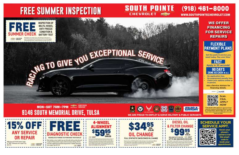 South Pointe Chevrolet June 2023 Value News display ad image