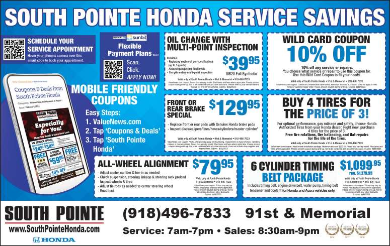 South Pointe Honda June 2023 Value News display ad image