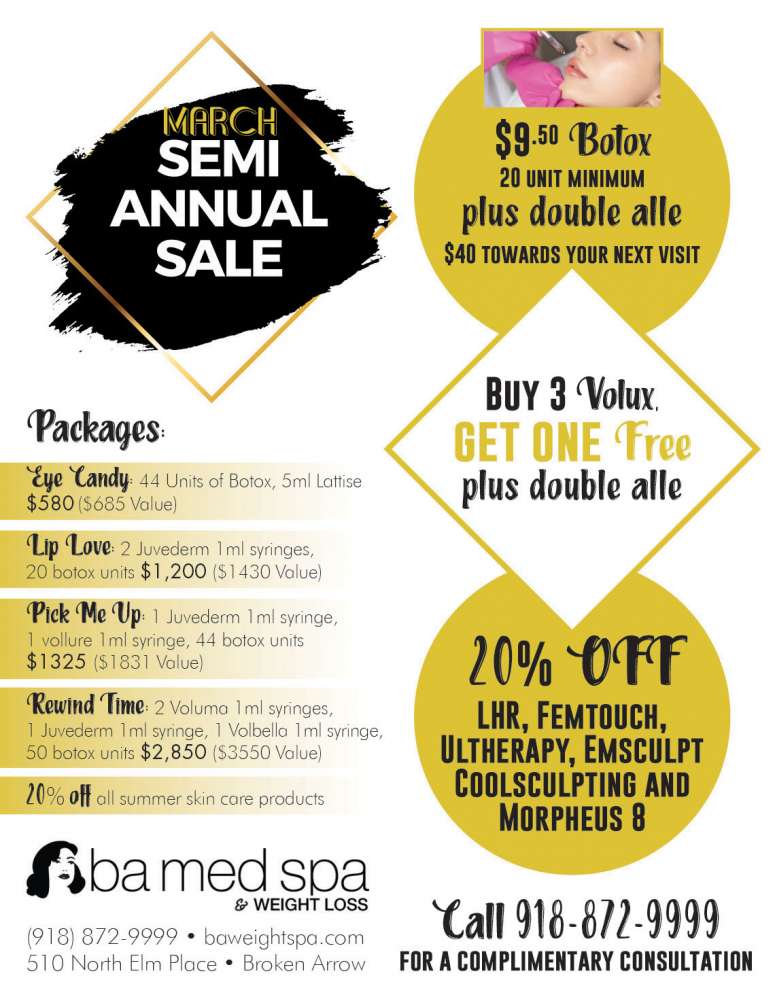 BA Med Spa & Weight Loss Center March 2023 Value News display ad image