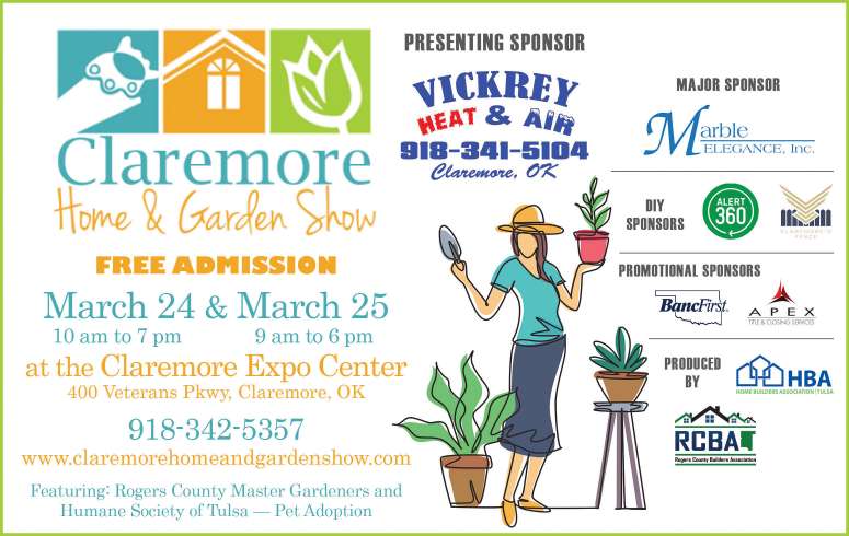 Claremore Home & Garden Show March 2023 Value News display ad image