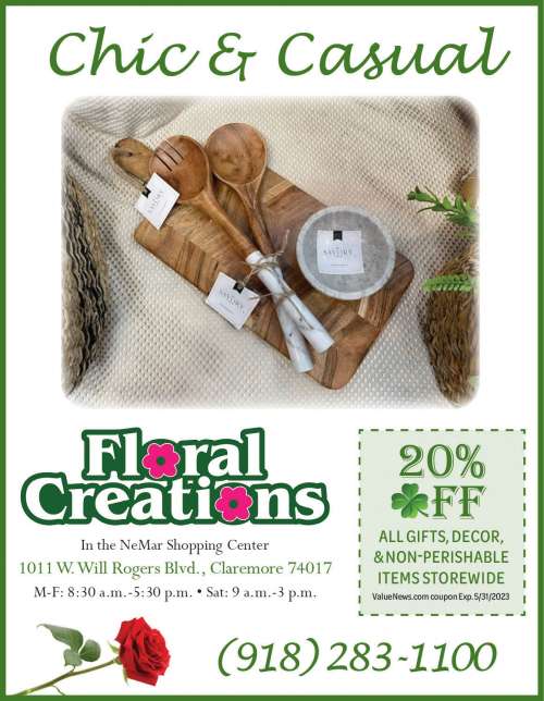 Floral Creations March 2023 Value News display ad image