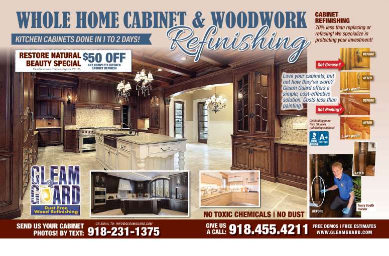Gleam Guard Wood Refinishing March 2023 Value News display ad image