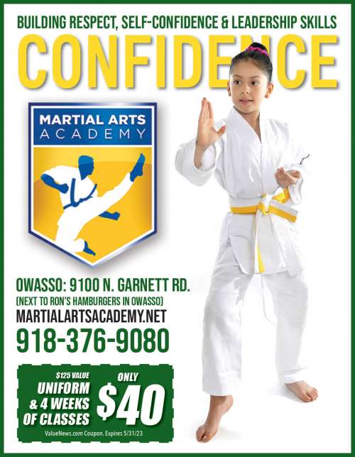 Martial Arts Academy March 2023 Value News display ad image