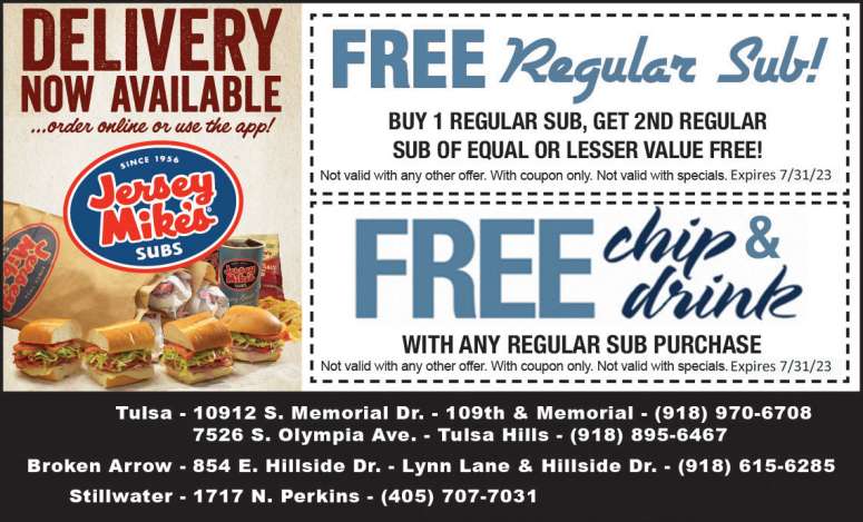 Jersey Mike's Subs May 2023 Value News display ad image