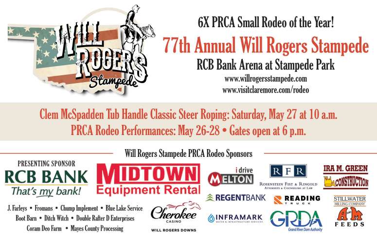 Will Rogers Stampede PRCA Rodeo May 2023 Value News display ad image