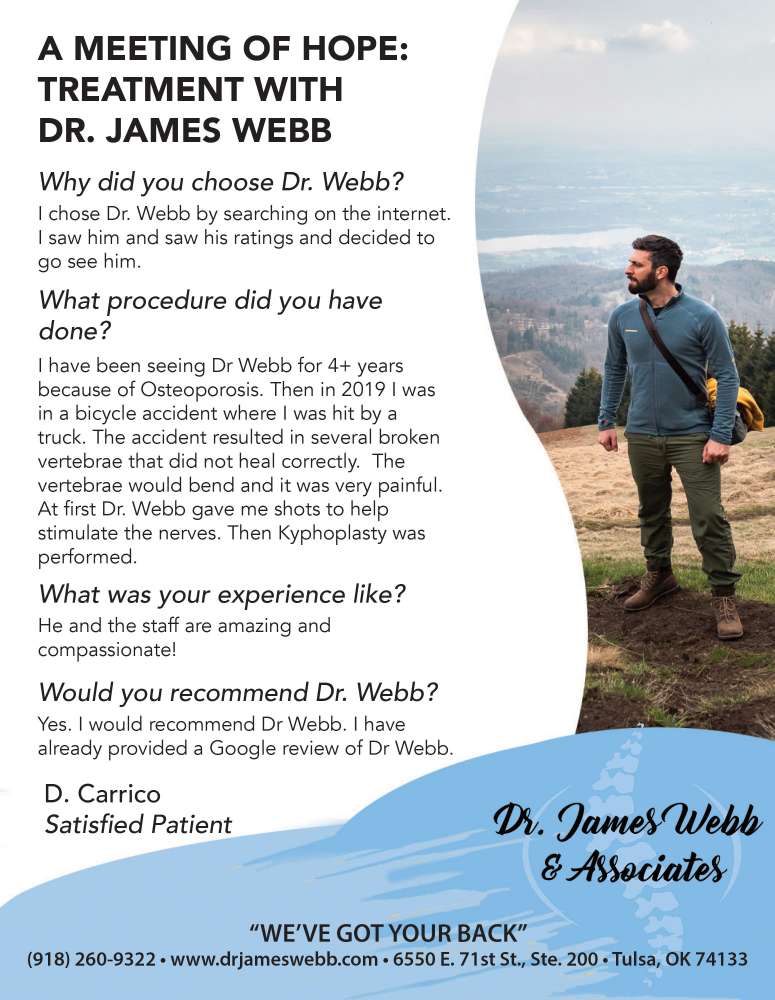 Dr. James Webb - Tulsa November 2023 Value News display ad image