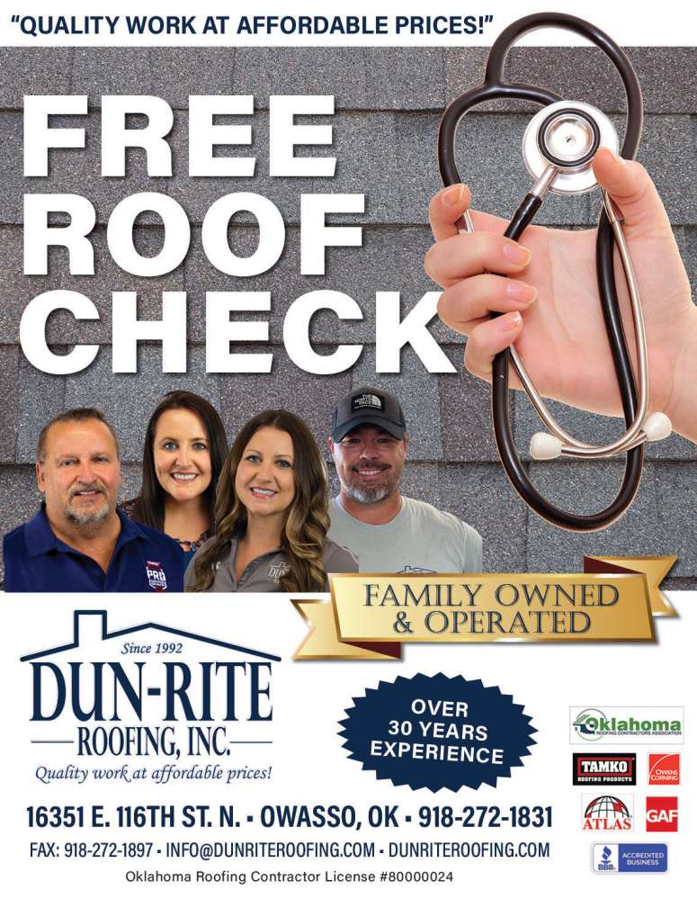 Dun-Rite Roofing November 2023 Value News display ad image