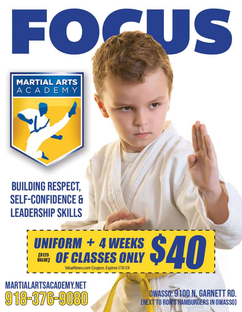 Martial Arts Academy November 2023 Value News display ad image