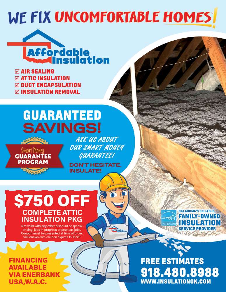 Affordable Insulation of Oklahoma October 2023 Value News display ad image