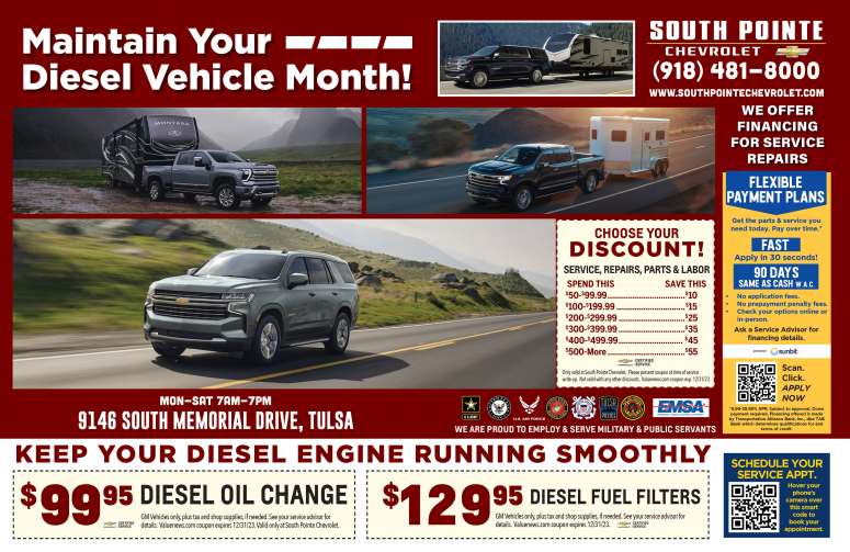 South Pointe Chevrolet October 2023 Value News display ad image