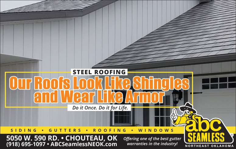 ABC Seamless of NE Oklahoma, Chouteau, OK September 2023 Value News display ad image