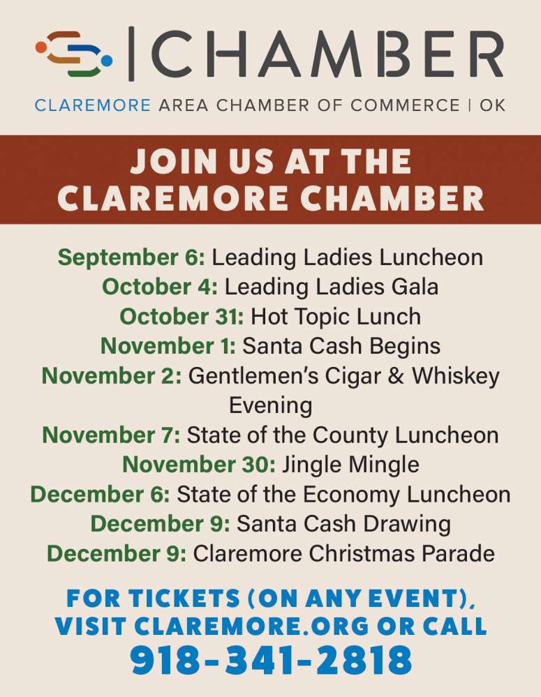 Claremore Area Chamber of Commerce September 2023 Value News display ad image