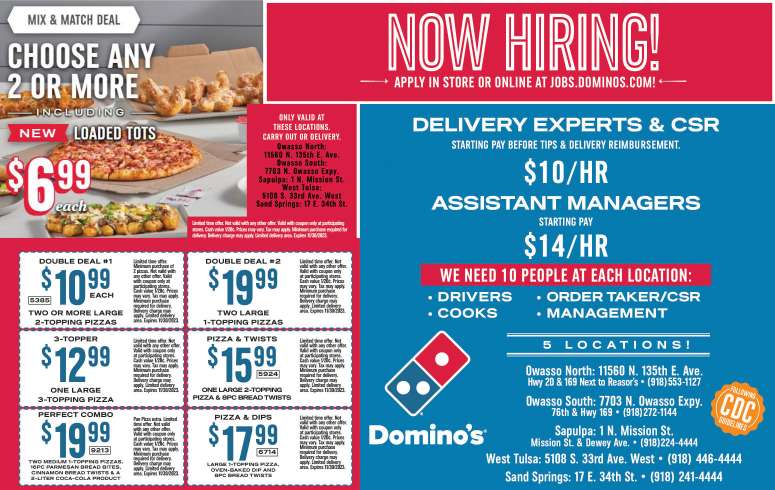 Domino's Pizza September 2023 Value News display ad image
