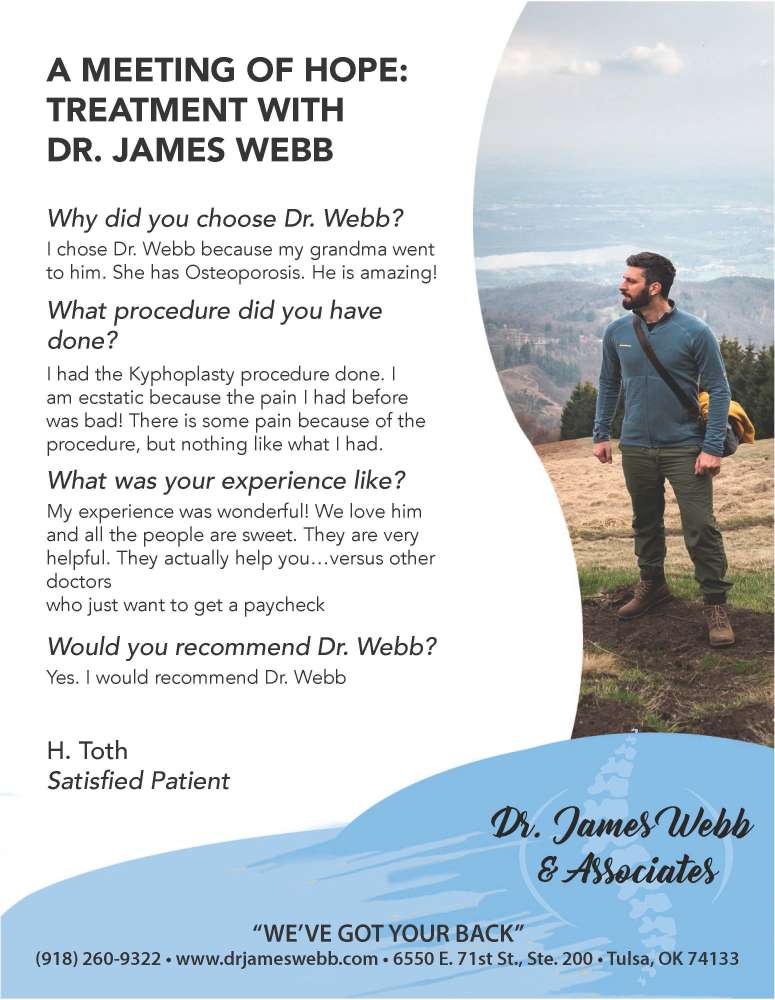 Dr. James Webb - Tulsa September 2023 Value News display ad image