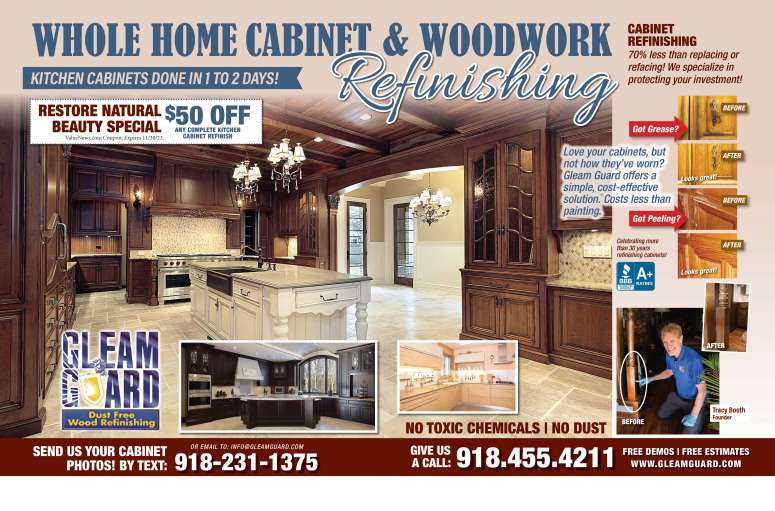 Gleam Guard Wood Refinishing September 2023 Value News display ad image