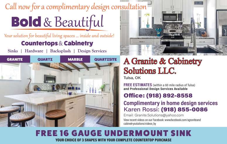 A Granite & Cabinetry Solutions LLC April 2024 Value News display ad image