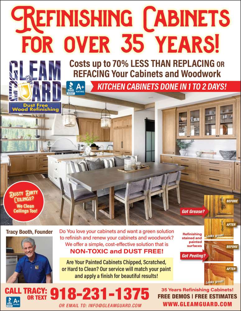 Gleam Guard Wood Refinishing April 2024 Value News display ad image