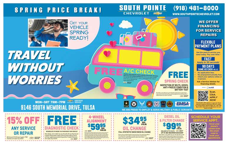 South Pointe Chevrolet April 2024 Value News display ad image