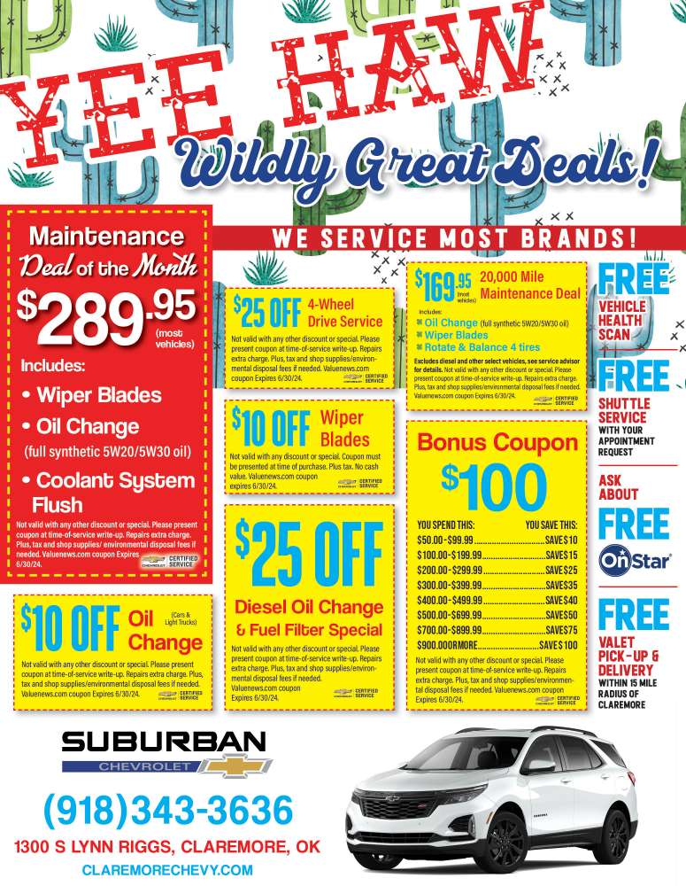 Suburban Chevrolet April 2024 Value News display ad image