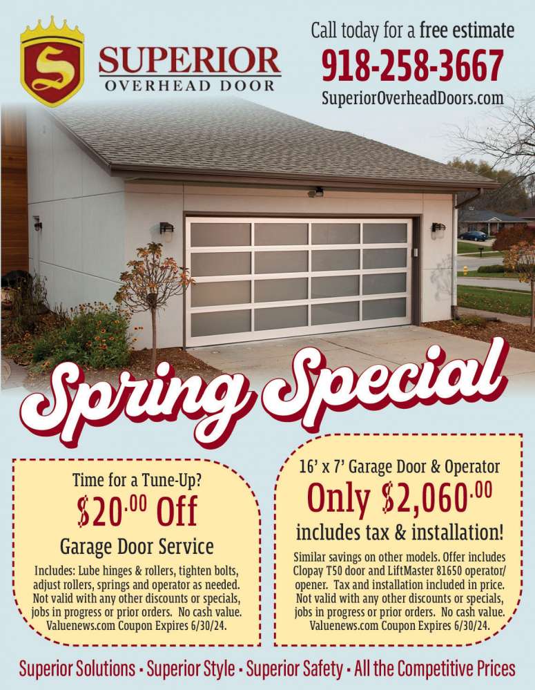 Superior Overhead Door April 2024 Value News display ad image