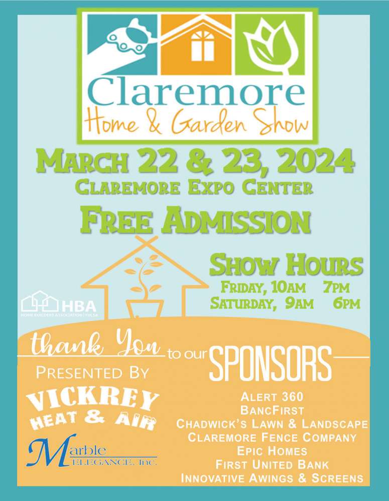 Claremore Home & Garden Show March 2024 Value News display ad image