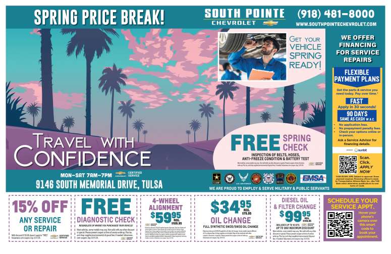 South Pointe Chevrolet March 2024 Value News display ad image