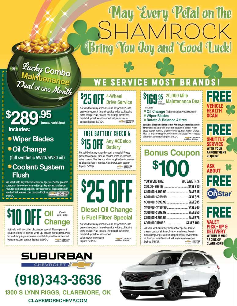 Suburban Chevrolet March 2024 Value News display ad image
