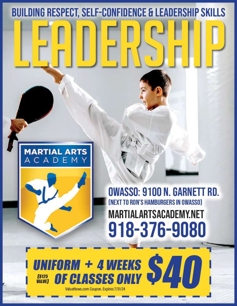 Martial Arts Academy May 2024 Value News display ad image