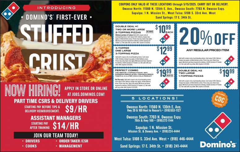Domino's Pizza April 2025 Value News display ad image