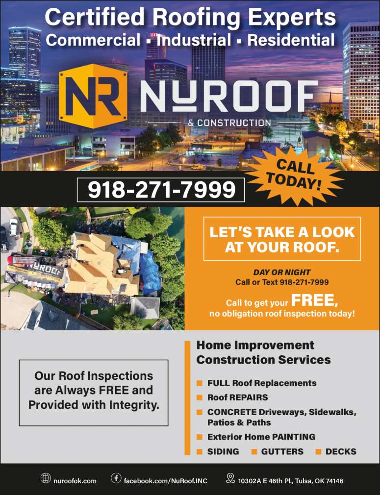 NuRoof & Construction April 2025 Value News display ad image