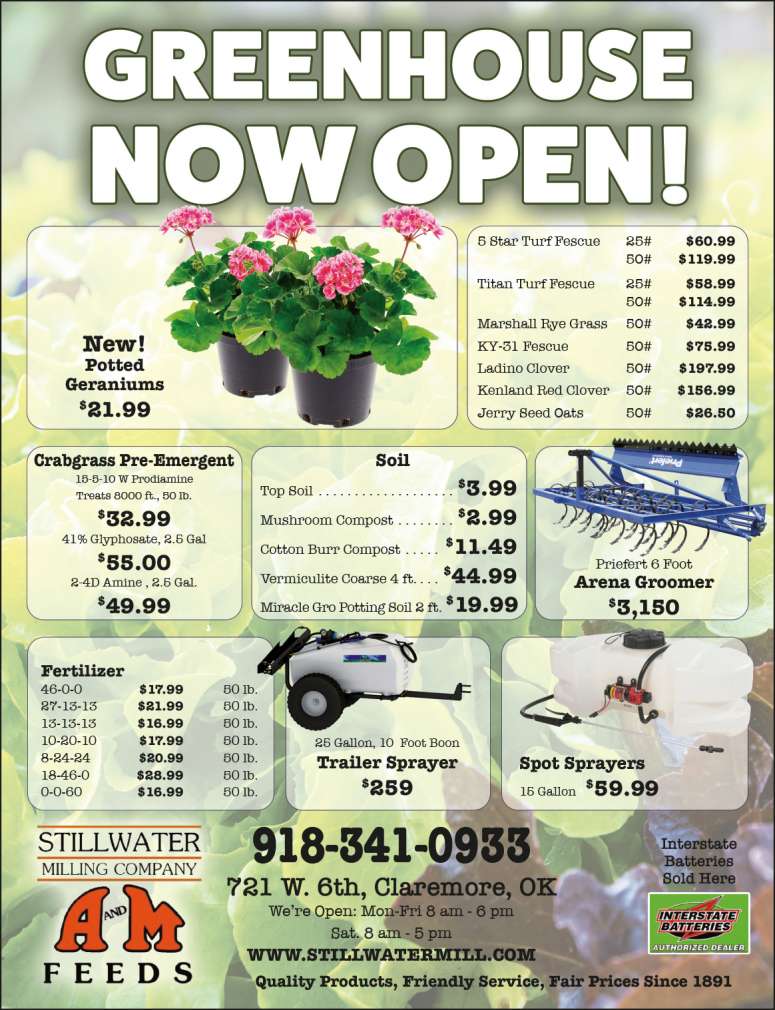 Stillwater Milling Company Farm & AG Store April 2025 Value News display ad image