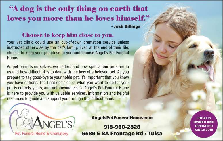 Angel's Pet Funeral Home & Crematory August 2025 Value News display ad image