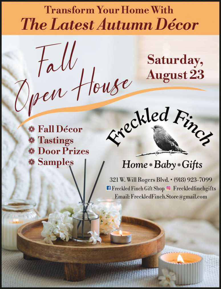Freckled Finch Home, Baby & Gifts August 2025 Value News display ad image