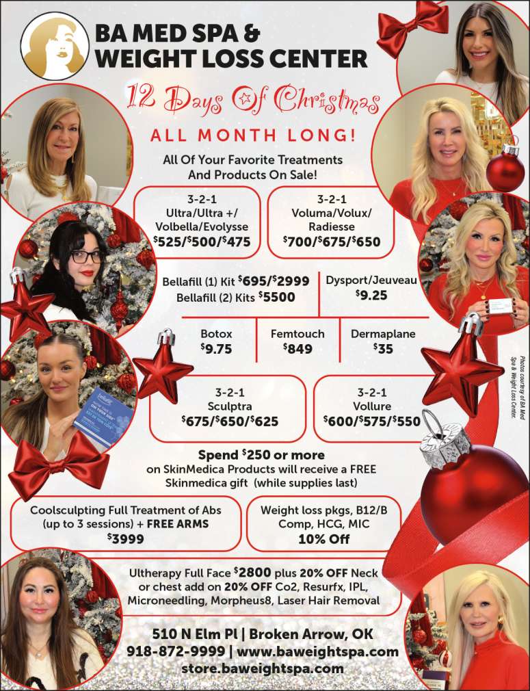 BA Med Spa November holiday sale event.