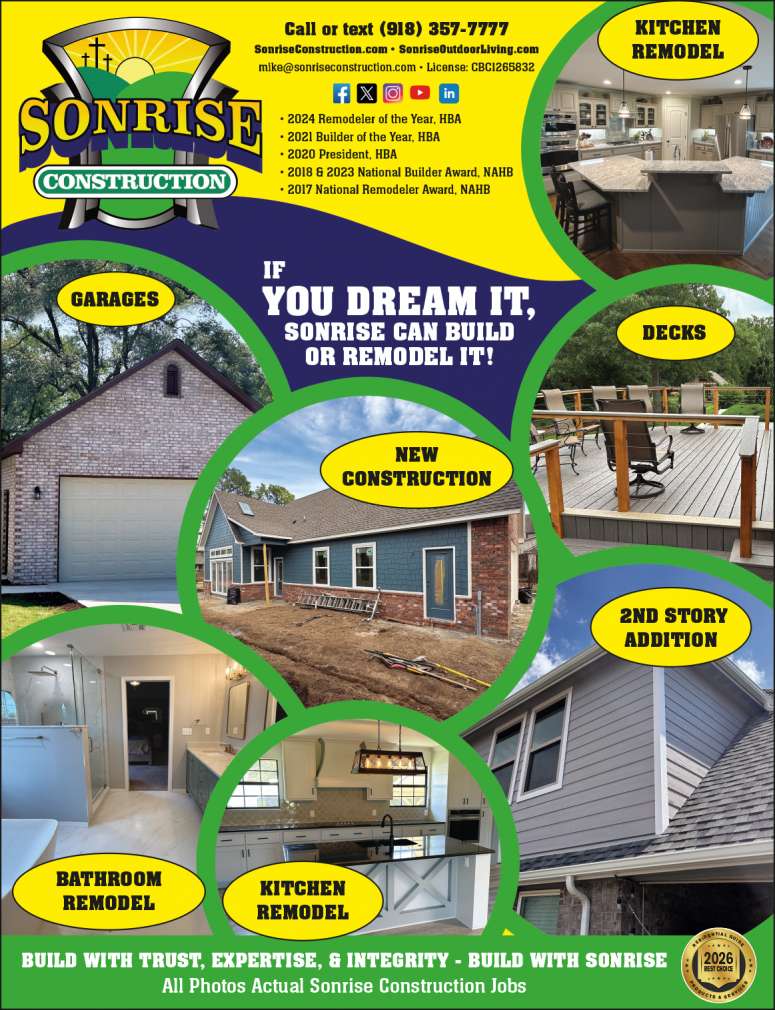 Sonrise Construction portfolio examples.